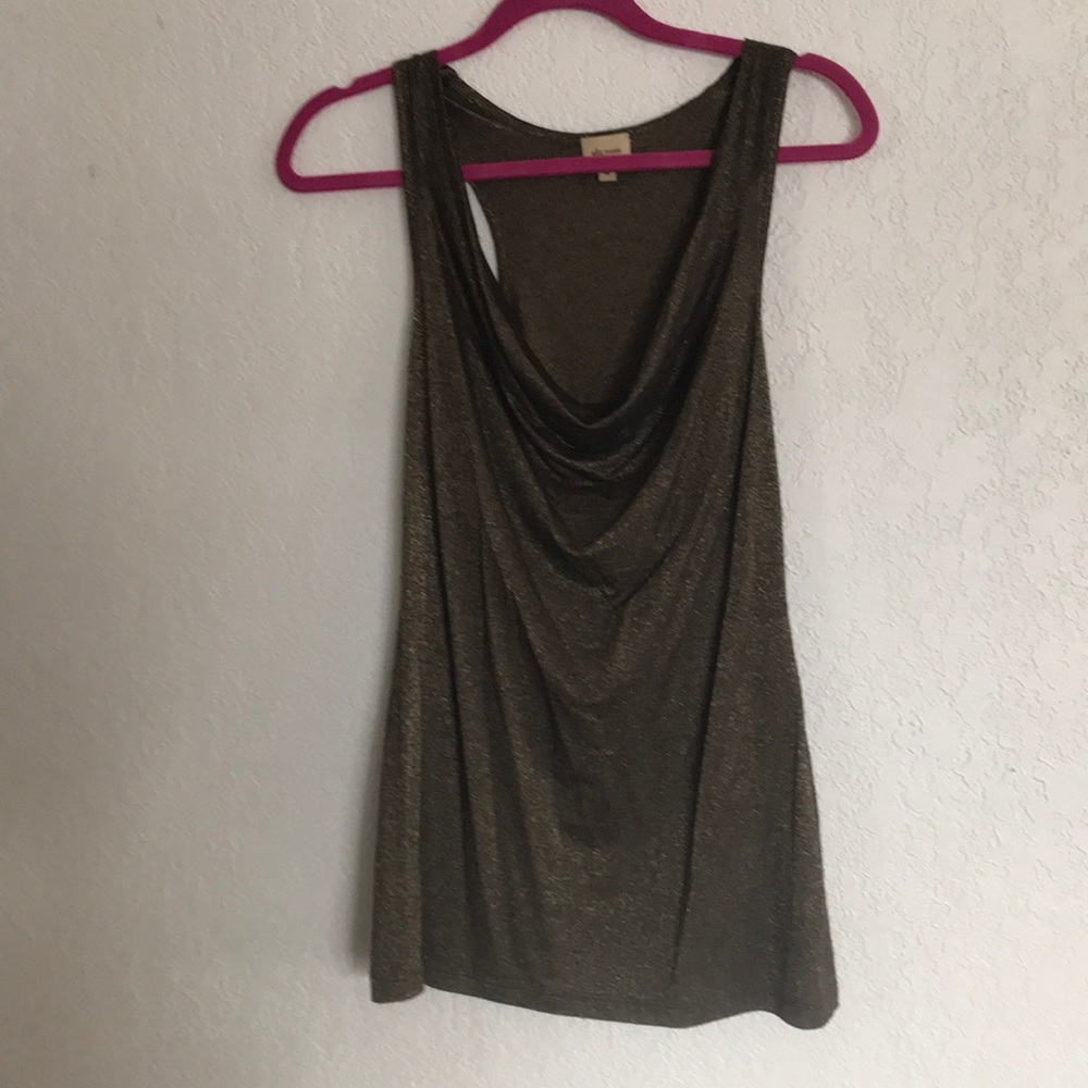 Ella Moss Bronze Metallic Top